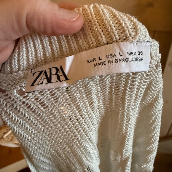 LIKE NEW Zara Lurex Knit Tank - Picture 2 of 6